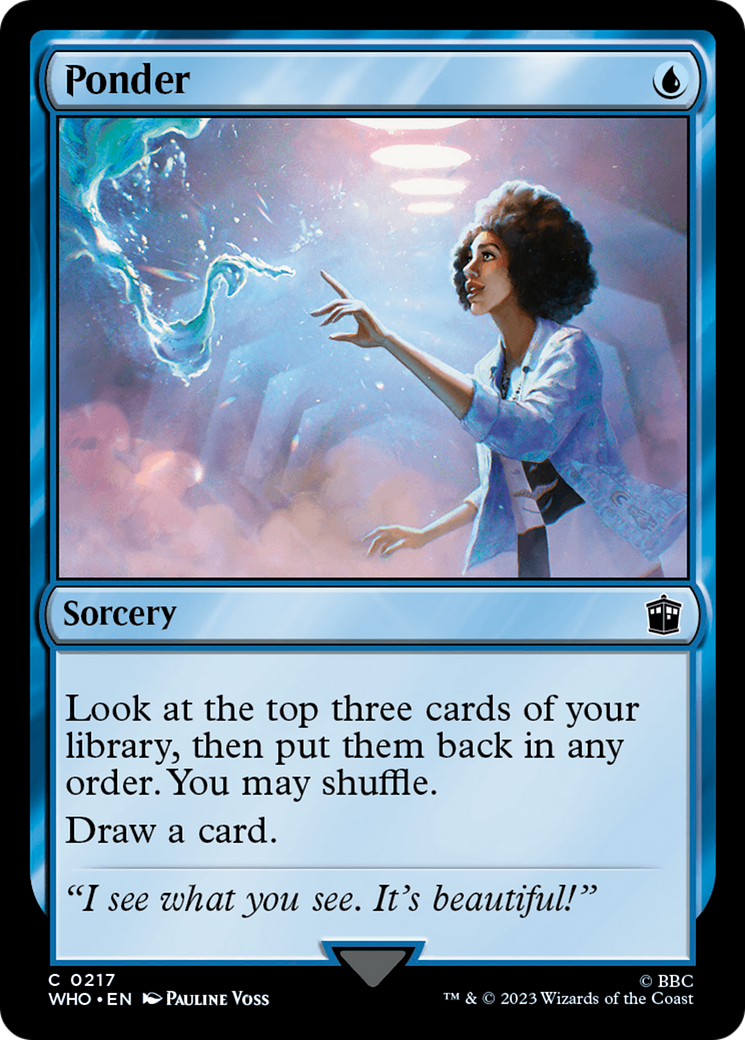 Ponder (WHO-217) - Doctor Who Foil