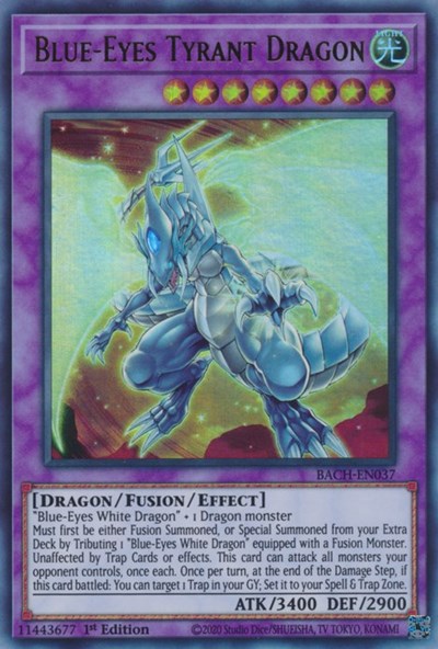 Blue-Eyes Tyrant Dragon (BACH-EN037) [Battle of Chaos]
