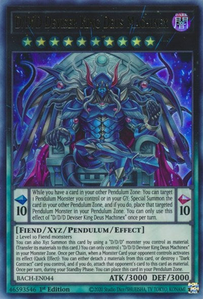 D/D/D Deviser King Deus Machinex (BACH-EN044) [Battle of Chaos]