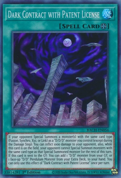 Dark Contract with Patent License (BACH-EN056) [Battle of Chaos]