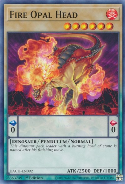 Fire Opal Head (BACH-EN092) [Battle of Chaos]
