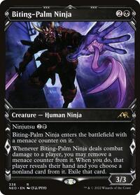 Biting-Palm Ninja (Showcase) (338) [Kamigawa: Neon Dynasty]