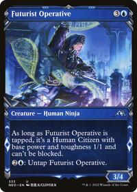 Futurist Operative (Showcase) (333) [Kamigawa: Neon Dynasty]