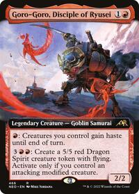 Goro-Goro, Disciple of Ryusei (Extended Art) (466) [Kamigawa: Neon Dynasty]