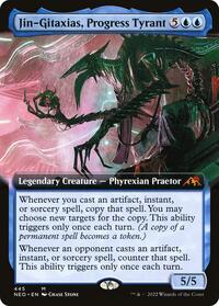 Jin-Gitaxias, Progress Tyrant (Extended Art) (445) [Kamigawa: Neon Dynasty]