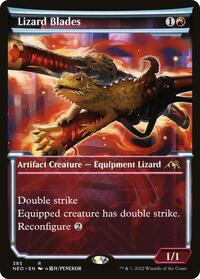 Lizard Blades (Showcase) (385) [Kamigawa: Neon Dynasty]