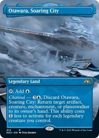 Otawara, Soaring City (Borderless) (414) [Kamigawa: Neon Dynasty]