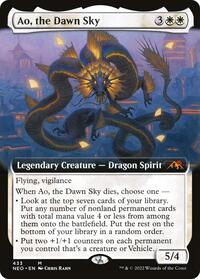 Ao, the Dawn Sky (Extended Art) (433) [Kamigawa: Neon Dynasty]