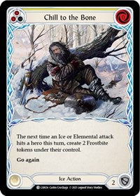 Chill to the Bone (Yellow) (LXI024) [Blitz Deck: Tales of Aria - Lexi]