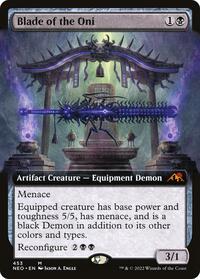 Blade of the Oni (Extended Art) (453) [Kamigawa: Neon Dynasty]