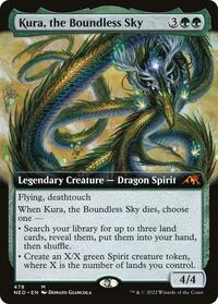 Kura, the Boundless Sky (Extended Art) (478) [Kamigawa: Neon Dynasty]