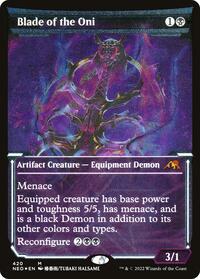 Blade of the Oni (Showcase) (Foil Etched) (420) [Kamigawa: Neon Dynasty]