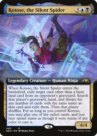 Kotose, the Silent Spider (Extended Art) (490) [Kamigawa: Neon Dynasty]