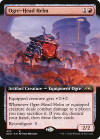 Ogre-Head Helm (Extended Art) (470) [Kamigawa: Neon Dynasty]