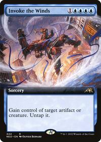 Invoke the Winds (Extended Art) (444) [Kamigawa: Neon Dynasty]