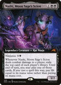 Nashi, Moon Sage's Scion (Extended Art) (459) [Kamigawa: Neon Dynasty]