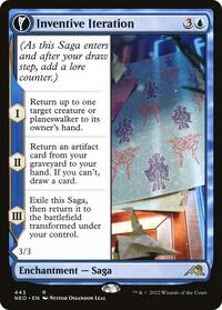 Inventive Iteration (Extended Art) (443) [Kamigawa: Neon Dynasty]