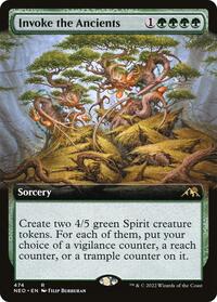 Invoke the Ancients (Extended Art) (474) [Kamigawa: Neon Dynasty]