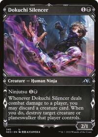Dokuchi Silencer (Showcase) (340) [Kamigawa: Neon Dynasty]