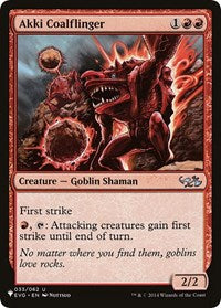 Akki Coalflinger (033/062) [The List Reprints]