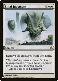 Final Judgment (4/165) [The List Reprints]