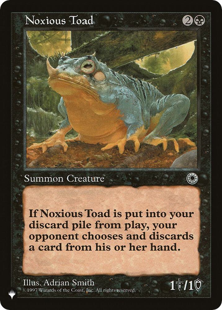 Noxious Toad [The List Reprints]