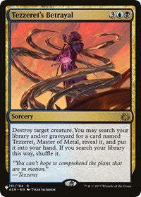Tezzeret's Betrayal (191/184) [The List Reprints]
