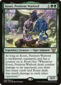 Kosei, Penitent Warlord (26) [Commander: Kamigawa: Neon Dynasty]