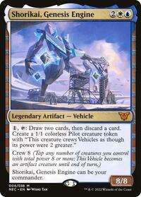 Shorikai, Genesis Engine (4) [Commander: Kamigawa: Neon Dynasty]