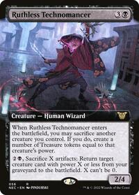 Ruthless Technomancer (Extended Art) (56) [Commander: Kamigawa: Neon Dynasty]