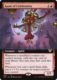 Kami of Celebration (Extended Art) (59) [Commander: Kamigawa: Neon Dynasty]