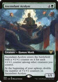 Ascendant Acolyte (Extended Art) (64) [Commander: Kamigawa: Neon Dynasty]