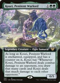 Kosei, Penitent Warlord (Extended Art) (67) [Commander: Kamigawa: Neon Dynasty]