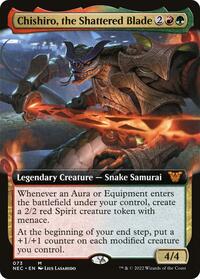 Chishiro, the Shattered Blade (Extended Art) (73) [Commander: Kamigawa: Neon Dynasty]