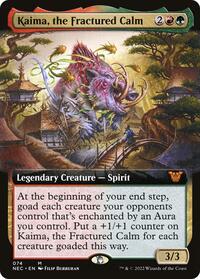 Kaima, the Fractured Calm (Extended Art) (74) [Commander: Kamigawa: Neon Dynasty]