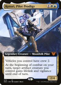 Kotori, Pilot Prodigy (Extended Art) (75) [Commander: Kamigawa: Neon Dynasty]