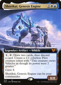 Shorikai, Genesis Engine (Extended Art) (76) [Commander: Kamigawa: Neon Dynasty]