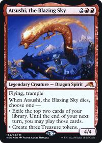 Atsushi, the Blazing Sky (134) [Prerelease Cards]