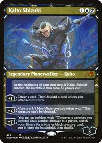 Kaito Shizuki (Showcase) (Foil Etched) (424) [Kamigawa: Neon Dynasty]
