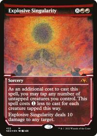Explosive Singularity (Showcase) (Foil Etched) (422) [Kamigawa: Neon Dynasty]