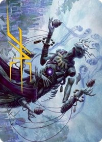 Myojin of Grim Betrayal Art Card (Gold-Stamped Signature) (9) [Art Series: Kamigawa: Neon Dynasty]
