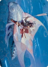 Sky-Blessed Samurai Art Card (19) [Art Series: Kamigawa: Neon Dynasty]