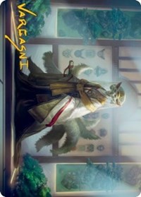 Light-Paws, Emperor's Voice Art Card (Gold-Stamped Signature) (23) [Art Series: Kamigawa: Neon Dynasty]