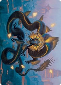 Ao, the Dawn Sky Art Card (25/81) (25) [Art Series: Kamigawa: Neon Dynasty]
