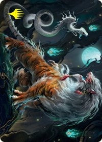 Gloomshrieker Art Card (Gold-Stamped Signature) (28) [Art Series: Kamigawa: Neon Dynasty]