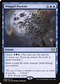 Winged Portent (89) [Promo Pack: Kamigawa: Neon Dynasty]