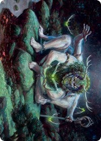 Myojin of Towering Might Art Card (34) [Art Series: Kamigawa: Neon Dynasty]