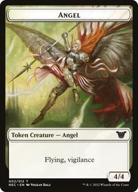 Angel // Elephant Double-Sided Token (2 // 8) [Commander: Kamigawa: Neon Dynasty]
