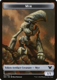 Myr // Spirit (002) Double-Sided Token (11 // 2) [Commander: Kamigawa: Neon Dynasty]