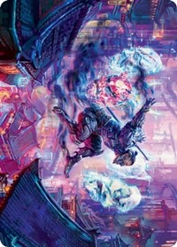 Thousand-Faced Shadow Art Card (37) [Art Series: Kamigawa: Neon Dynasty]
